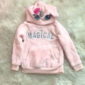Nannette Toddler Pink 'Magical Unicorn Hoodie 24M